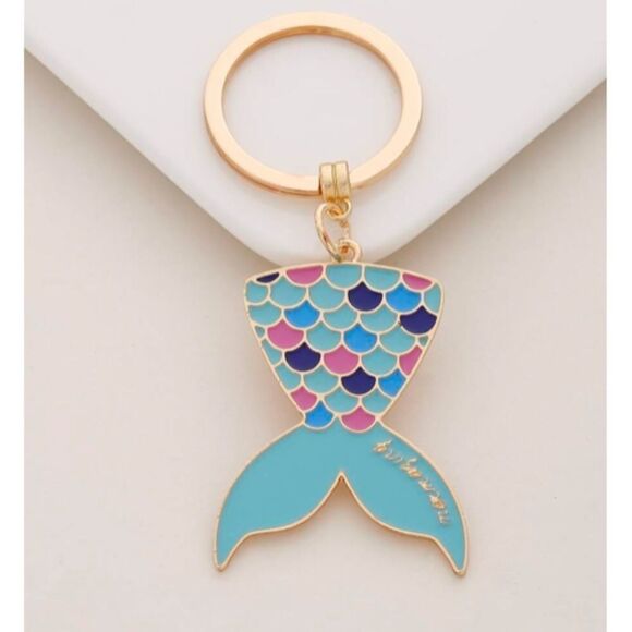 Colorful Mermaid 🧜‍♀️ Tail Keychain - Picture 1 of 3